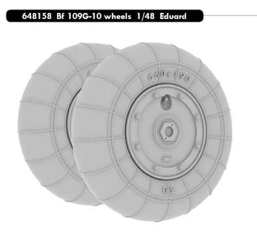 Eduard Brassin ED648158 Bf-109G-10 Weighted Wheels 1:48