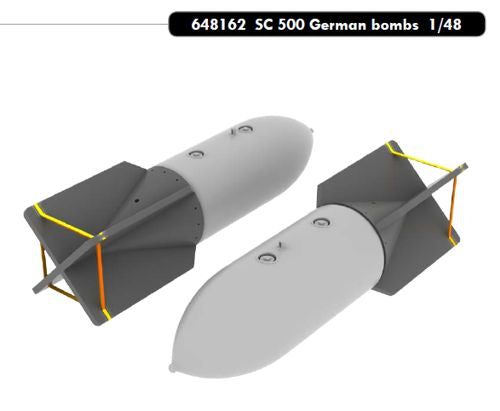 Eduard Brassin ED648162 1:48 2 x German bombs SC-500