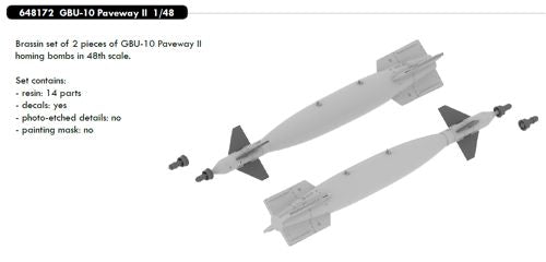 Eduard Brassin ED648172 1:48 GBU-10 Paveway II
