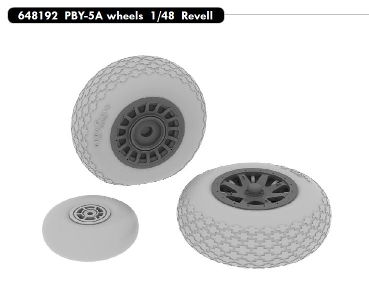 Eduard Brassin ED648192 PBY-5A Catalina Weighted Wheels 1:48