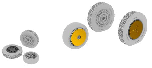 Eduard Brassin ED648203 1:48 Bell P-39 late wheels with weighted tyre effect
