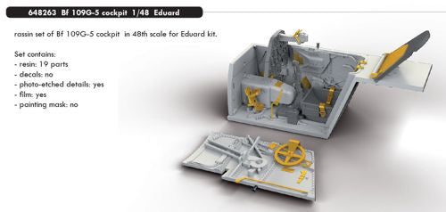 Eduard Brassin ED648263 1:48 Messerschmitt Bf-109G-5 cockpit