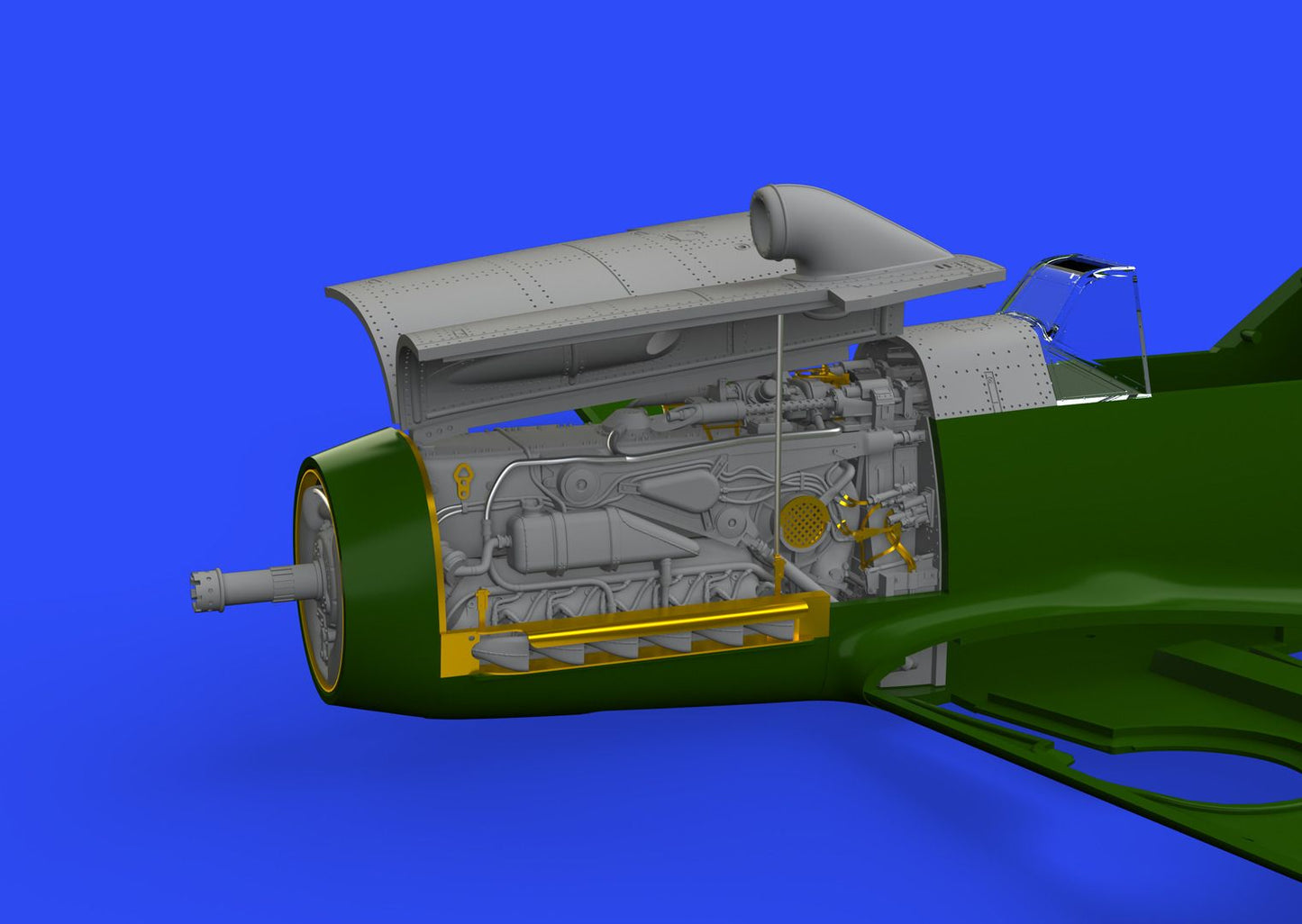 Eduard Brassin ED648300 1:48 Messerschmitt Bf-109F engine & fuselage guns