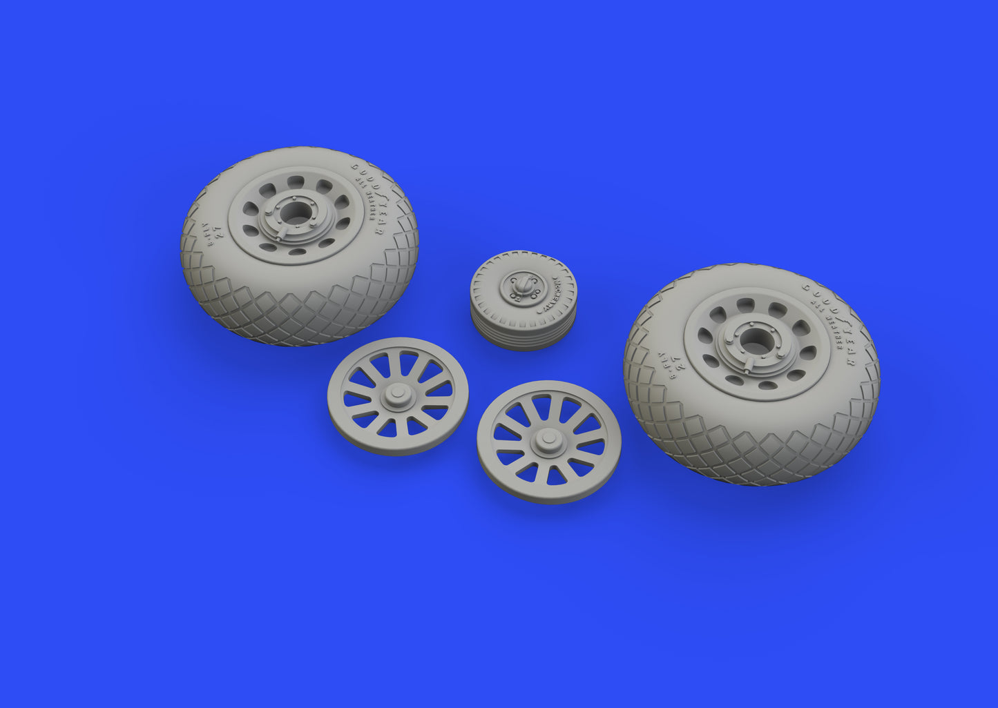 Eduard Brassin ED648511 1:48 P-51D-5 Mustang Diamond Tread Weighted Wheels