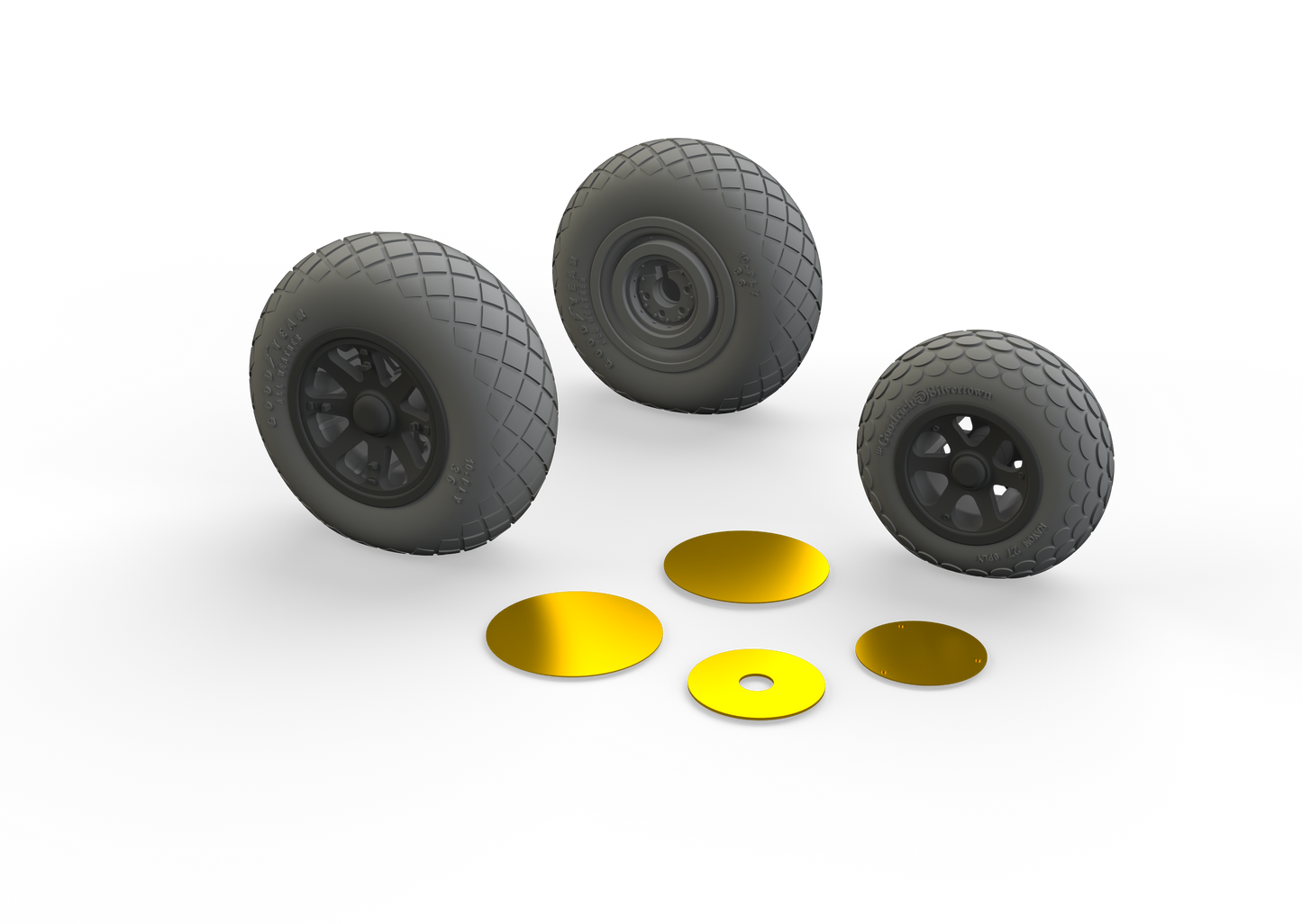 Eduard Brassin ED648515 P-38F/G Lightning Weighted Wheels 1:48