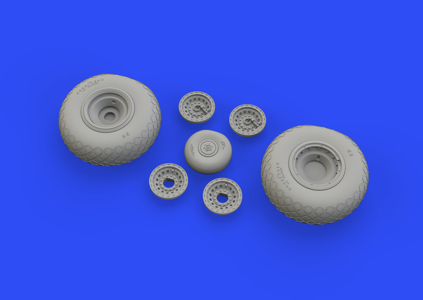 Eduard Brassin ED648529 B-17G Flying Fortress Weighted Wheels 1:48