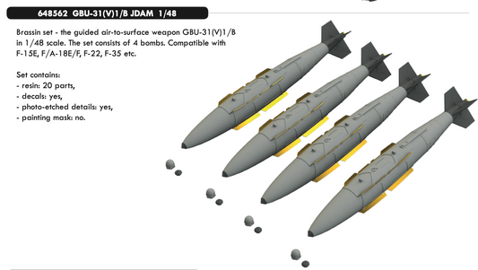 Eduard Brassin ED648562 1:48 GBU-31