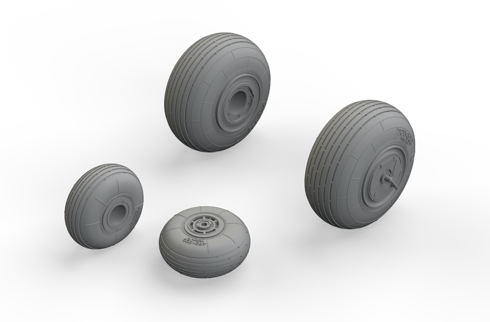 Eduard Brassin ED648573 1:48 Mil Mi-24V/VP wheels with weighted tyre effect