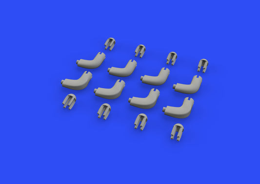 Eduard Brassin ED648583 1:48 Messerschmitt Bf-109G-6 Eberspacher acoustic pipes