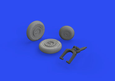 Eduard Brassin ED648622 1:48 Mikoyan MiG-15 wheels with weighted tyre effect