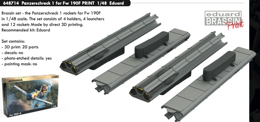Eduard Brassin ED648714 1:48 Panzerschreck 1 for Focke-Wulf Fw-190F