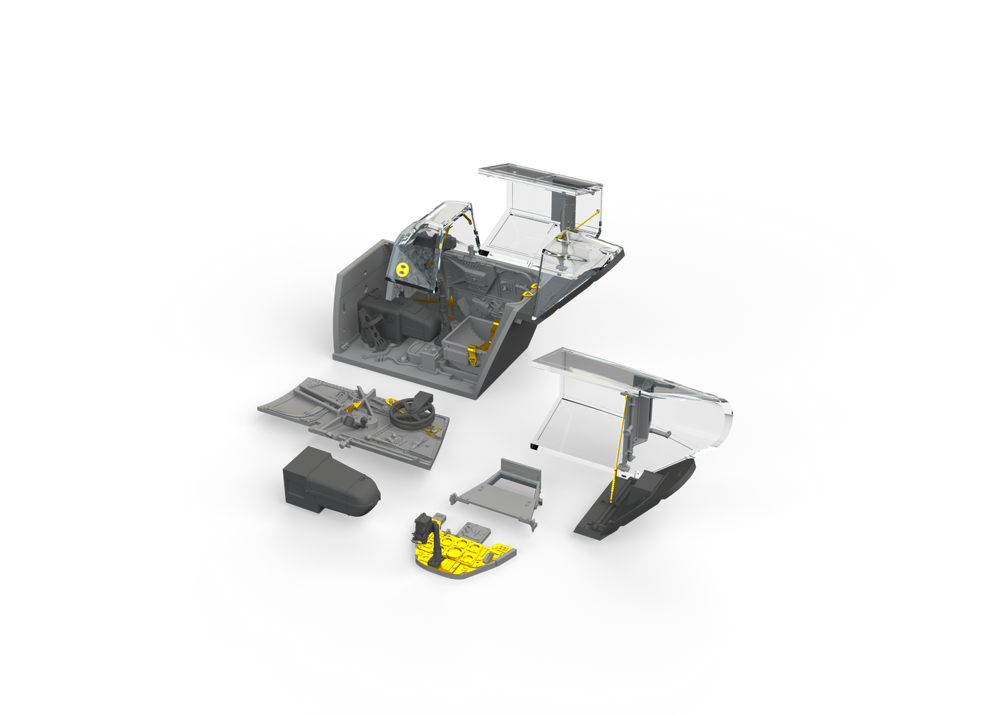 Eduard Brassin ED648843 1:48 Messerschmitt Bf-109G-6 cockpit