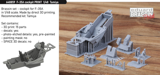 Eduard Brassin ED648859 1:48 Lockheed-Martin F-35A Lightning II cockpit