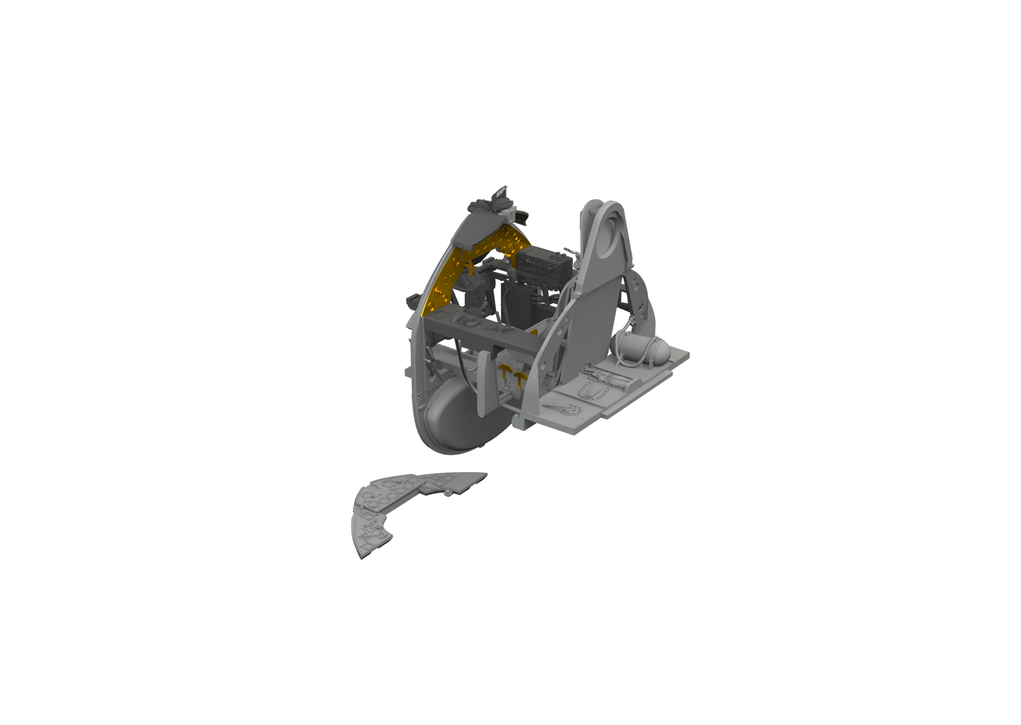 Eduard Brassin ED648896 1:48 General-Motors FM-2 cockpit with armoured headrest
