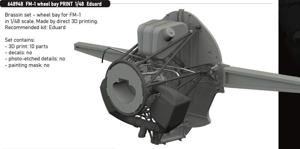 Eduard Brassin ED648948 1:48 General-Motors FM-1 Wildcat wheel bay