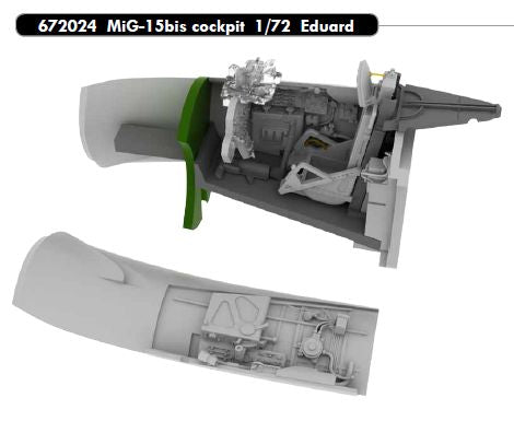 Eduard Brassin ED672024 1:72 Mikoyan MiG-15Bis cockpit