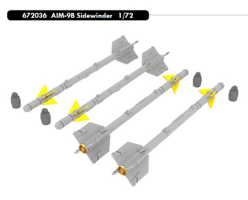 Eduard Brassin ED672036 1:72 AIM-9B Sidewinder)