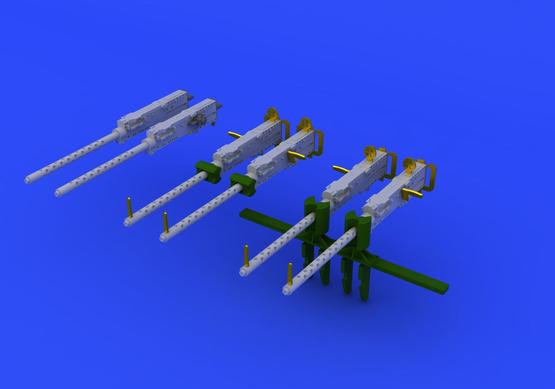 Eduard Brassin ED672092 M2 Browning Machine Gun Set (6 Pcs) 1:72