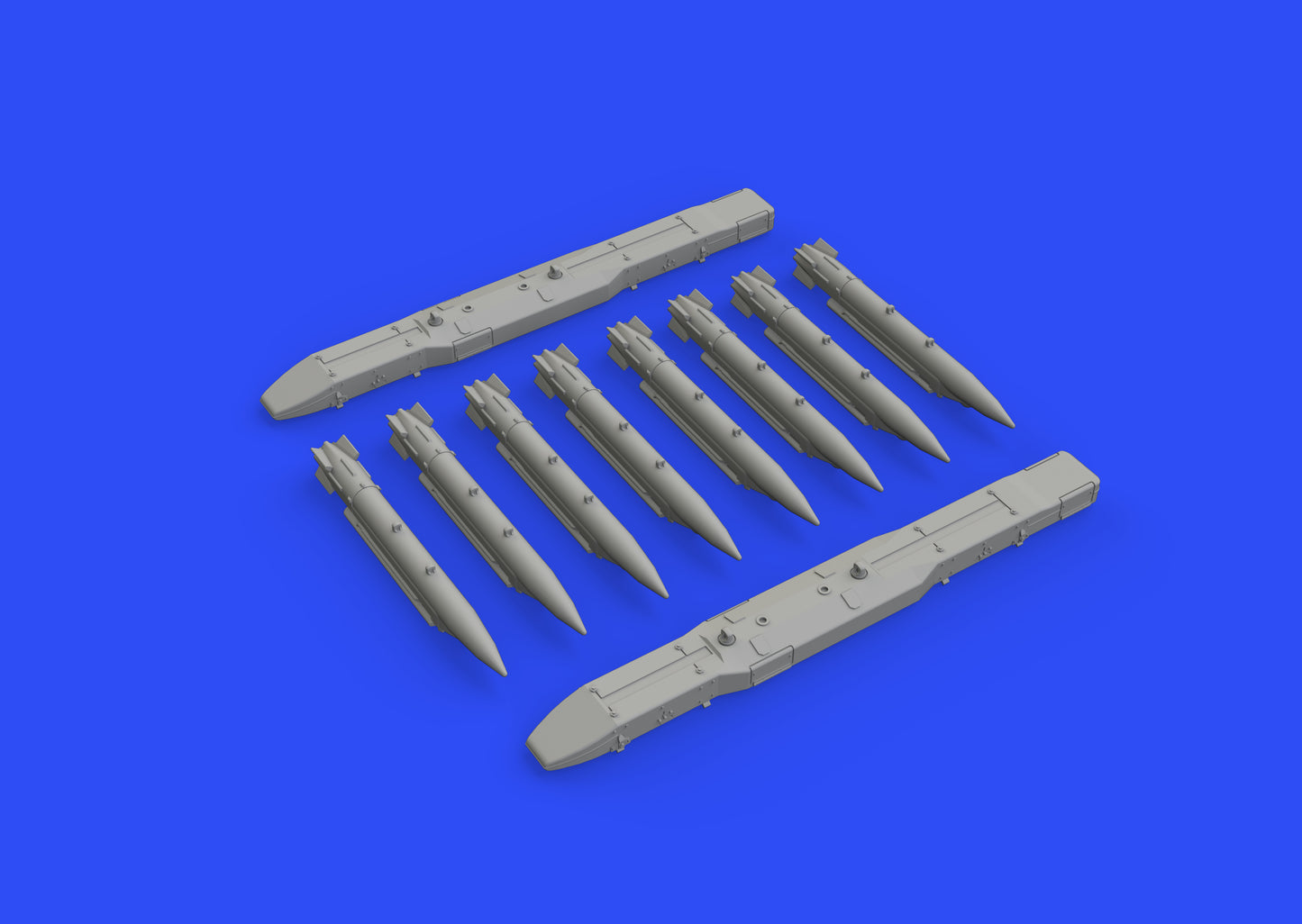 Eduard Brassin ED672240 1:72 R-3R missiles with pylons for Mikoyan MiG-21