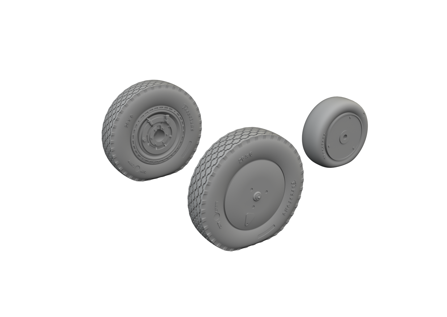 Eduard Brassin ED672304 1:72 Bell P-39Q Airacobra wheels with rims