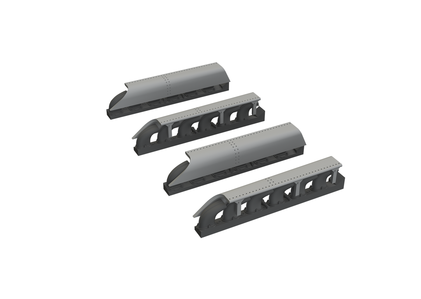 Eduard Brassin ED672356 1:72 Messerschmitt Me-410A-1/U-2 exhaust stacks
