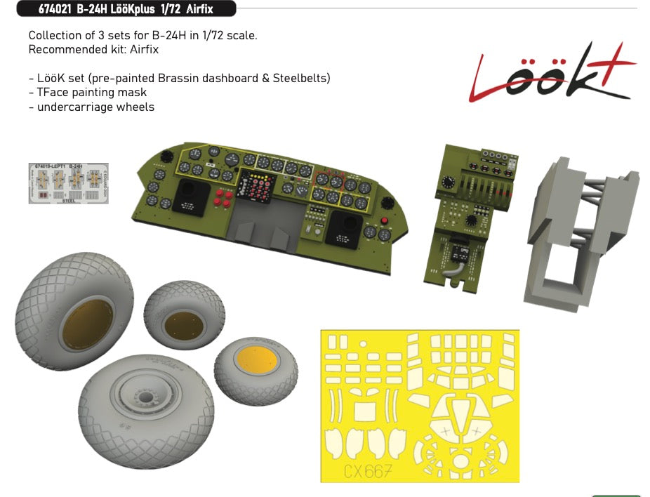 Eduard Brassin ED674021 Consolidated B-24H Liberator LooKplus series 1:72