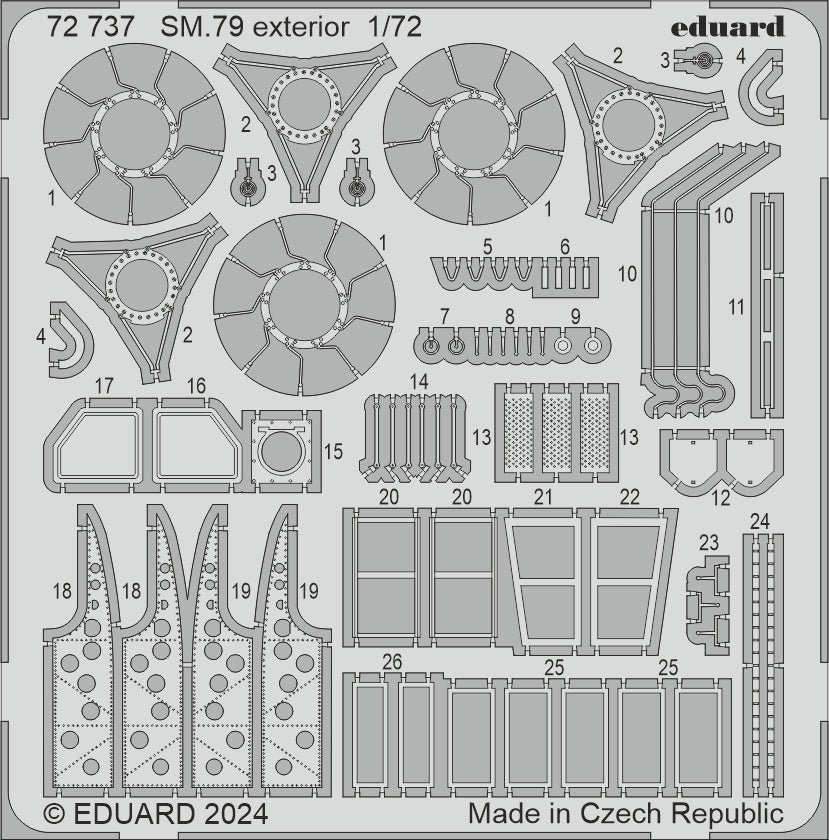 Eduard ED72737 Savoia-Marchetti SM.79 exterior 1:72