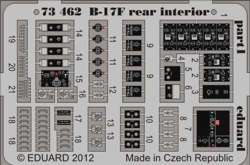 Eduard ED73462 Boeing B-17F Flying Fortress Rear Interior Revell 1:72 Etch Part