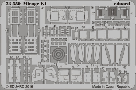 Eduard ED73559 1:72 Dassault_Mirage F.1CG