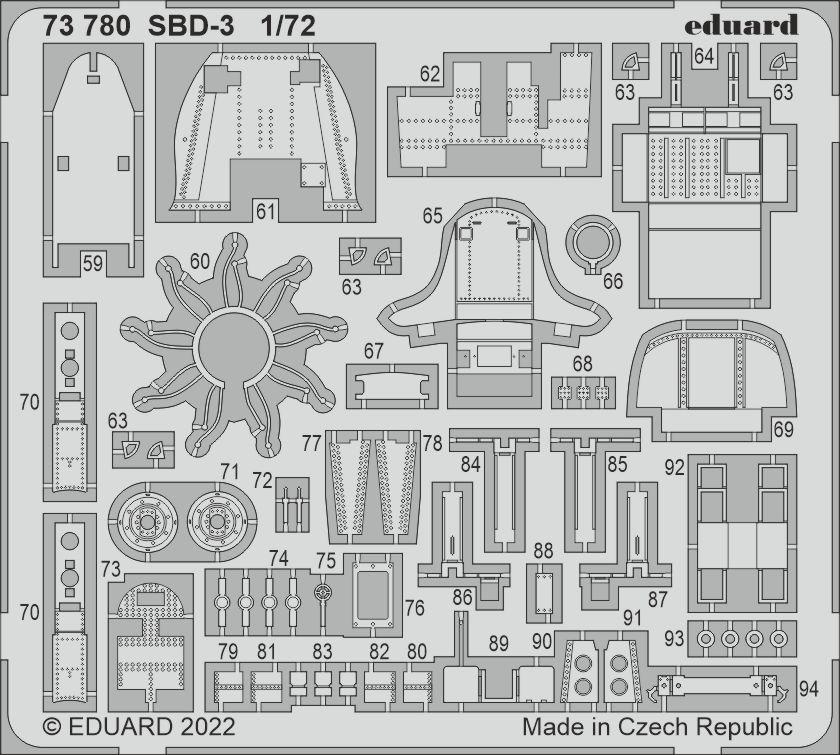 Eduard ED73780 1:72 Douglas SBD-3 Dauntless