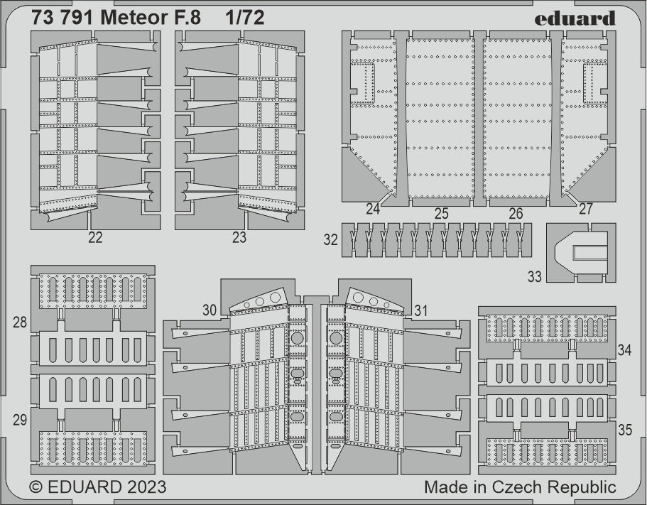 Eduard ED73791 1:72 Gloster Meteor F.8
