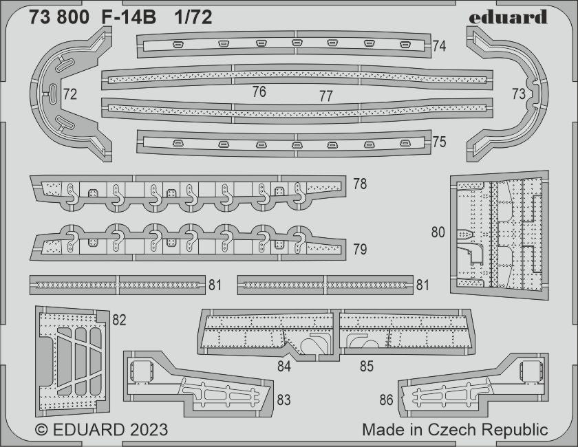 Eduard ED73800 1:72 Grumman F-14B Tomcat