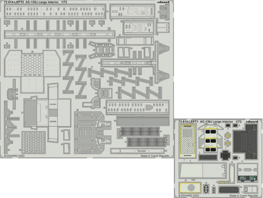 Eduard ED73814 1:72 Lockheed AC-130J Hercules cargo interior