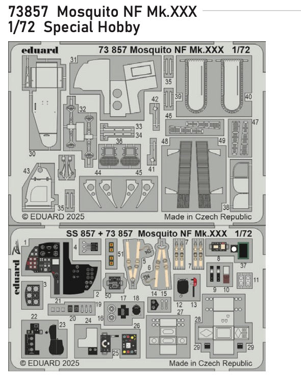Eduard ED73857 de Havilland Mosquito NF Mk.XXX 1:72
