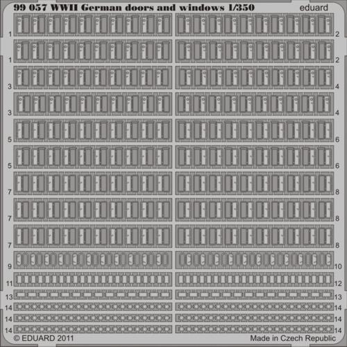 Eduard ED99057 1:350 WWII German ship doors and windows