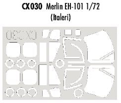 Eduard EDCX030 1:72 Westland EH-101 Merlin canopy frame paint mask