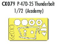 Eduard EDCX079 1:72 Republic P-47D-25 Thunderbolt