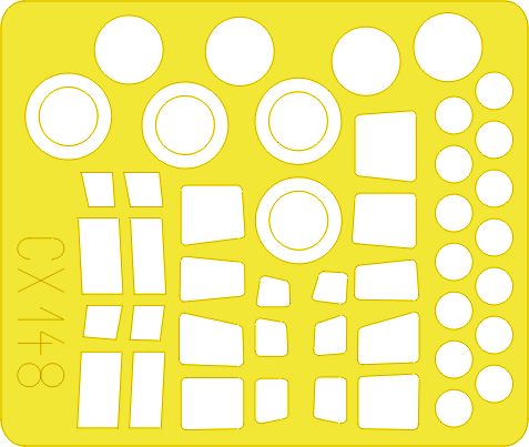 Eduard EDCX148 1:72 Lockheed C-130H/C-130J Hercules canopy frame paint mask