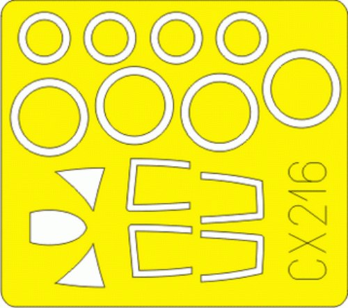 Eduard EDCX216 1:72 Sukhoi Su-15_Flagon canopy frame paint mask