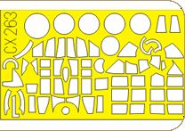 Eduard EDCX263 1:72 Junkers Ju-188 canopy frame paint mask