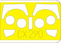 Eduard EDCX290 1:72 Hawker Sea Hawk FGA.6 canopy frame paint mask