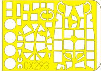 Eduard EDCX293 1:72 Dornier Do-17Z canopy frame paint mask
