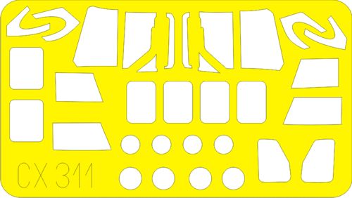 Eduard EDCX311 1:72 NH Industries NH-90 NFH canopy frame paint mask
