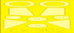 Eduard EDCX352 1:72 Convair F-102A Delta Dagger canopy frame paint mask