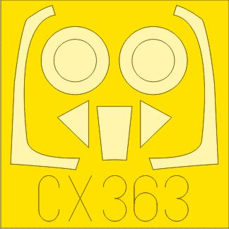 Eduard EDCX363 1:72 Hawker Typhoon Mk.Ib canopy frame paint mask