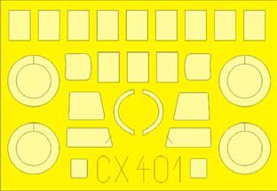 Eduard EDCX401 1:72 Douglas C-47 Skytrain canopy frame paint mask