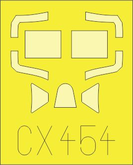 Eduard EDCX454 1:72 Supermarine Spitfire Mk.IXc canopy frame paint mask
