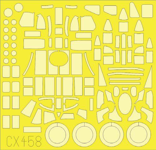 Eduard EDCX458 1:72 Handley-Page Halifax B Mk.III canopy frame paint mask