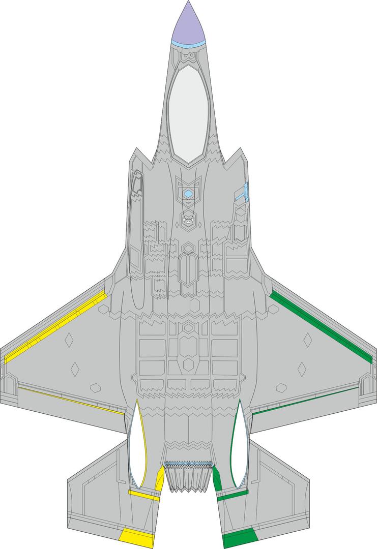 Eduard EDCX655 1:72 Lockheed-Martin F-35A Lightning II RAM panels late