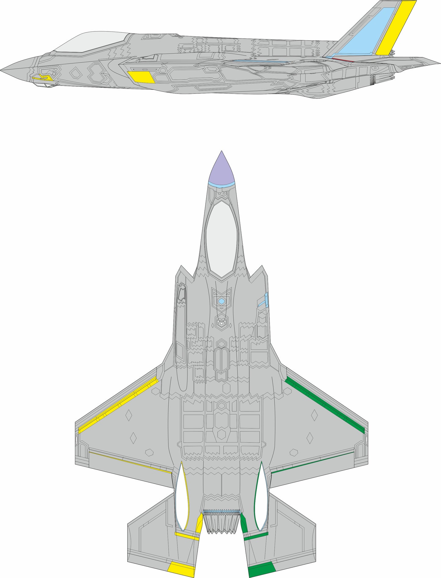 Eduard EDCX694 Lockheed-Martin F-35A Lightning II RAM coating late 1:72